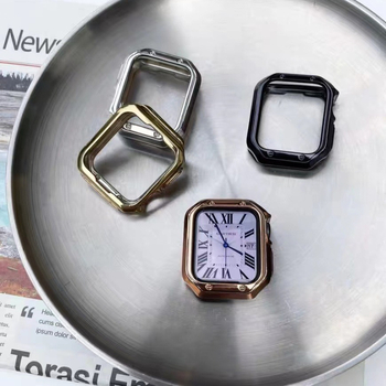 Zaštitno kućište za Apple Watch za S9/Ultra — TPU oklop, mekana ljuska i elektroplatirani završetak