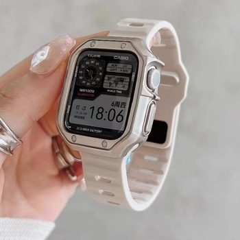 Zaštitno kućište za Apple Watch za S9/Ultra — TPU oklop, mekana ljuska i elektroplatirani završetak