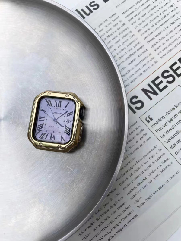 Zaštitno kućište za Apple Watch za S9/Ultra — TPU oklop, mekana ljuska i elektroplatirani završetak