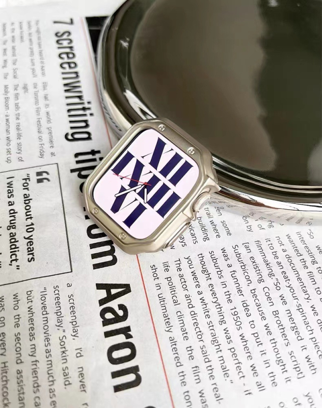 Zaštitno kućište za Apple Watch za S9/Ultra — TPU oklop, mekana ljuska i elektroplatirani završetak