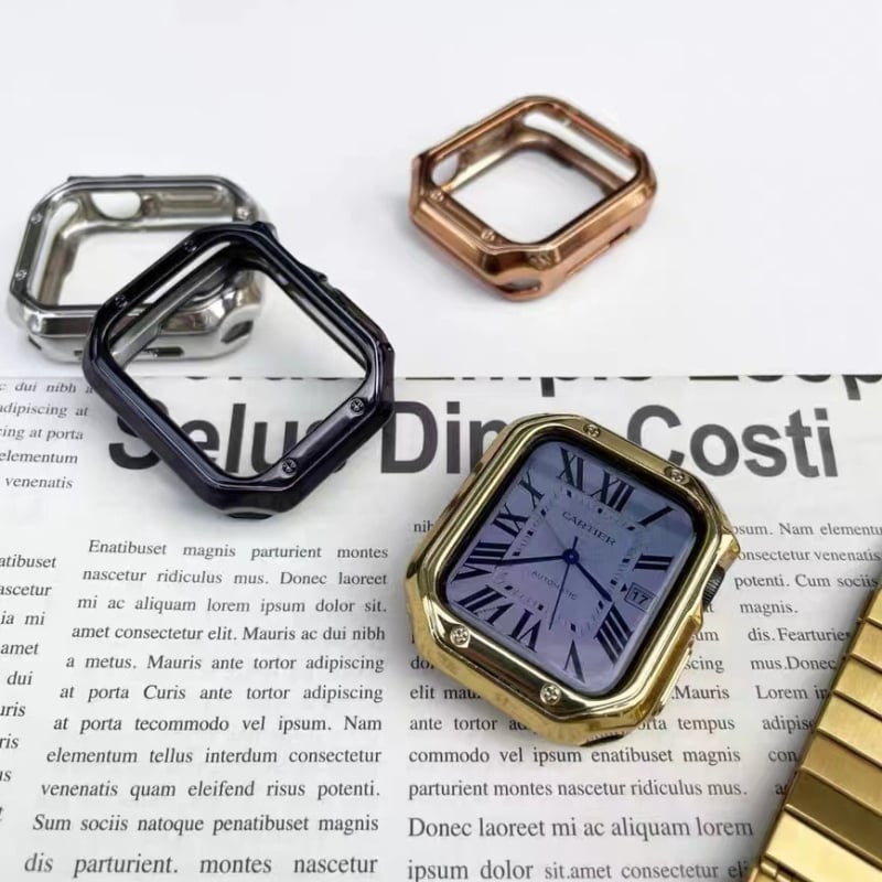 Zaštitno kućište za Apple Watch za S9/Ultra — TPU oklop, mekana ljuska i elektroplatirani završetak