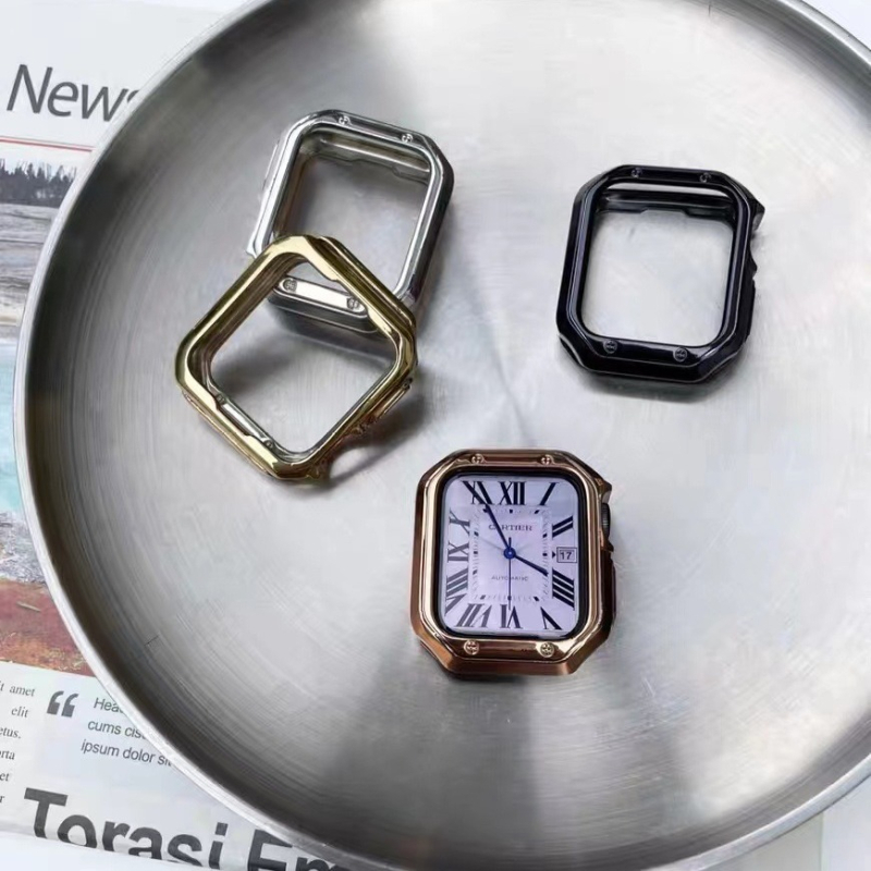 Zaštitno kućište za Apple Watch za S9/Ultra — TPU oklop, mekana ljuska i elektroplatirani završetak