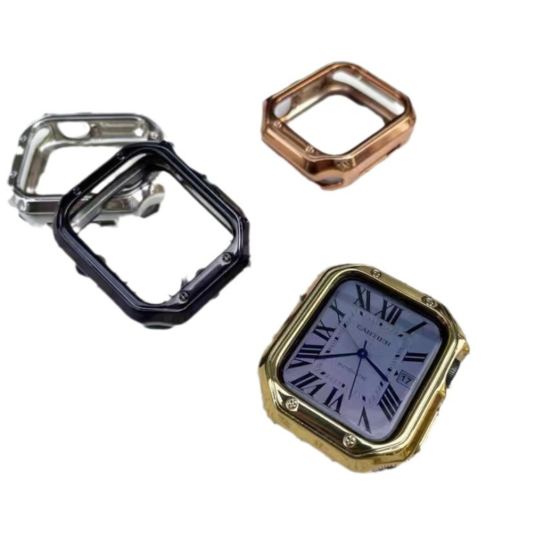 Zaštitno kućište za Apple Watch za S9/Ultra — TPU oklop, mekana ljuska i elektroplatirani završetak