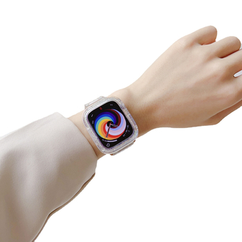 Θήκη Apple Watch SE2 – Φινίρισμα Laser Pearlescent Glitter, PC περίβλημα; Συμβατή με Apple Watch Series 7/8/9/10, 2023 έκδοση, βάρος 0,02 kg