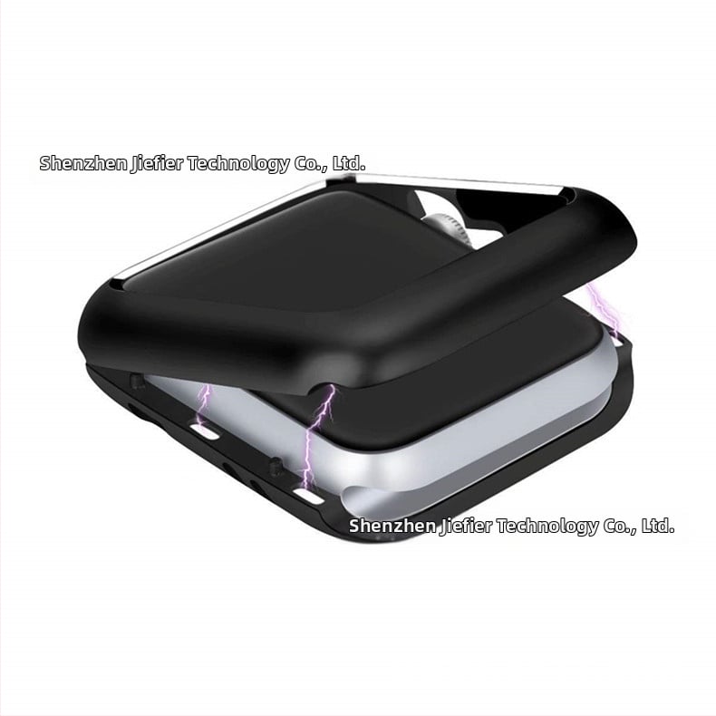 SP Apple Watch apsauginis dėklas — aliuminio lydinio, magnetinė metalo konstrukcija, suderinamas su iWatch234567, išleistas 2019 m., pakuotė spalvotame dėžutėje