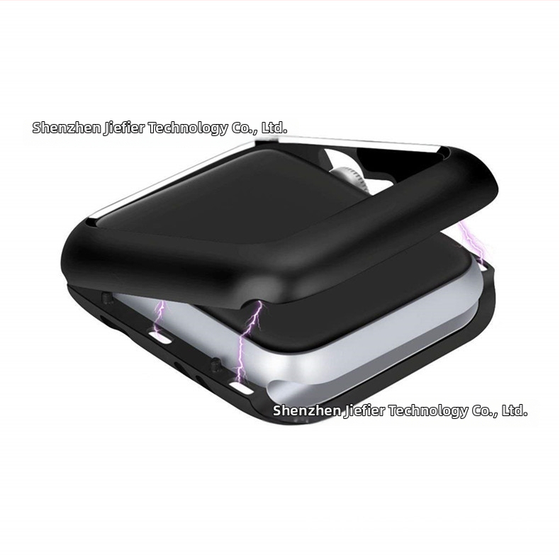 SP Apple Watch apsauginis dėklas — aliuminio lydinio, magnetinė metalo konstrukcija, suderinamas su iWatch234567, išleistas 2019 m., pakuotė spalvotame dėžutėje