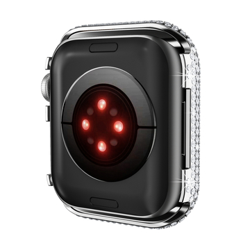 Apple Watch apsaugos dėklas su deimantinės liejimo rėmu – lydinio medžiaga, suderinamas su Apple Watch, svoris 10 g, prekės ženklas Yiqixin