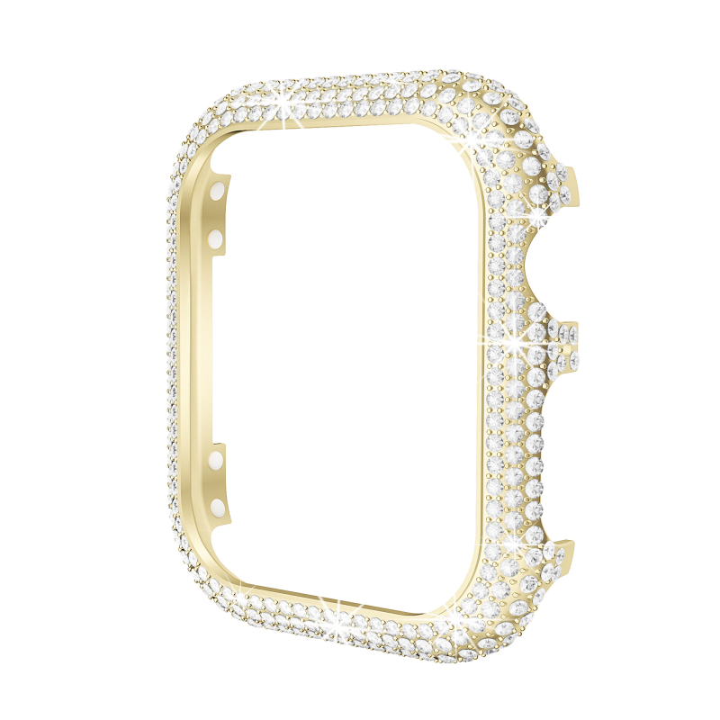 Apple Watch apsaugos dėklas su deimantinės liejimo rėmu – lydinio medžiaga, suderinamas su Apple Watch, svoris 10 g, prekės ženklas Yiqixin