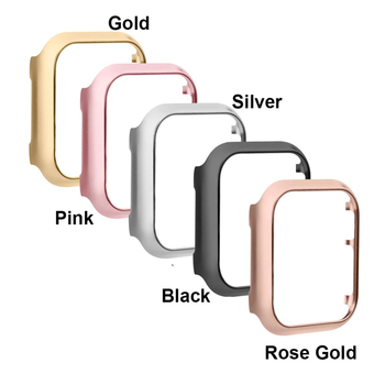 Kućište za Apple Watch od aluminijskog legura, model 9876, tanak prorezani okvir, metalno zaštitno kućište