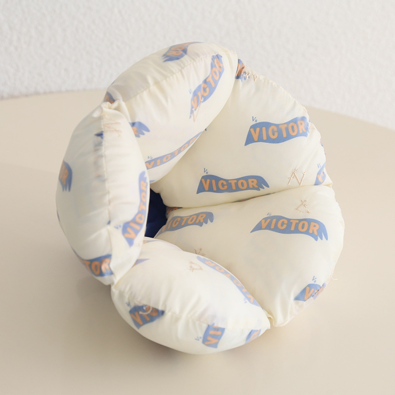 Guler Elizabethan pentru pisici și câini – formă scoică, material textil, model desen animat, guler cu pernă, protecție împotriva zgârieturilor și mușcăturilor, universal