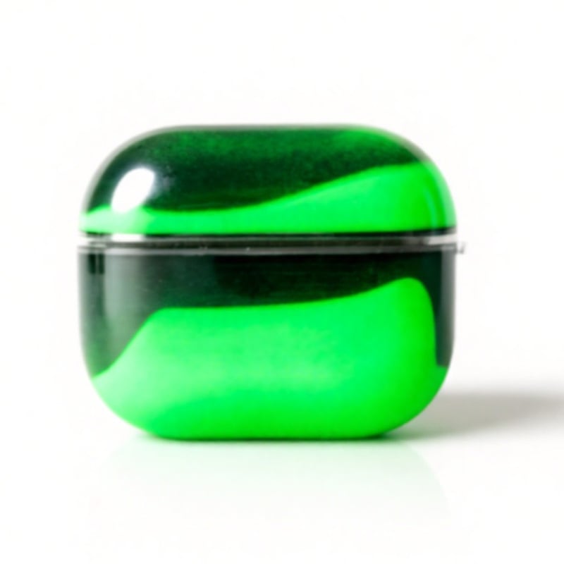 AirPods Pro 3 védőtok, merev tok, PC anyag, injekciós öntés, testreszabható, folyékony homok fluoreszcens megjelenéssel