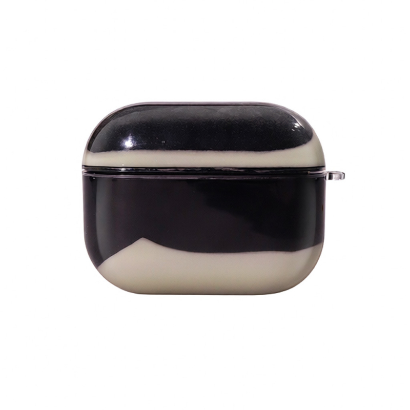 AirPods Pro 3 védőtok, merev tok, PC anyag, injekciós öntés, testreszabható, folyékony homok fluoreszcens megjelenéssel