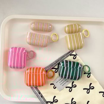 AirPods кейс за трето поколение и Pro второ поколение – нишов уникален дизайн с ивици, IMD материал, гравиране, възможност за персонализация, Apple съвместим