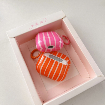 AirPods кейс за трето поколение и Pro второ поколение – нишов уникален дизайн с ивици, IMD материал, гравиране, възможност за персонализация, Apple съвместим