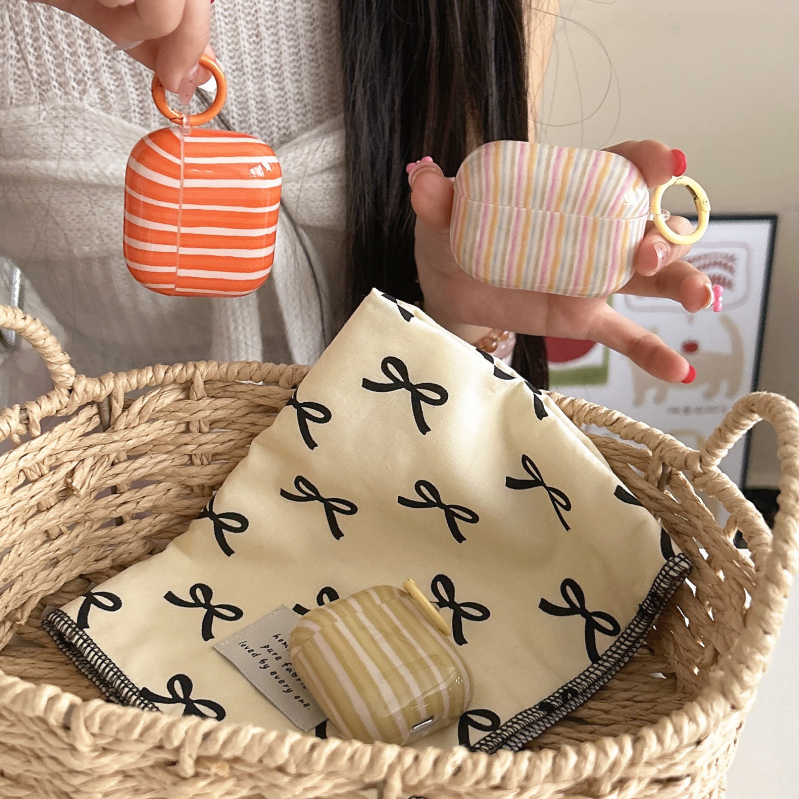 AirPods кейс за трето поколение и Pro второ поколение – нишов уникален дизайн с ивици, IMD материал, гравиране, възможност за персонализация, Apple съвместим