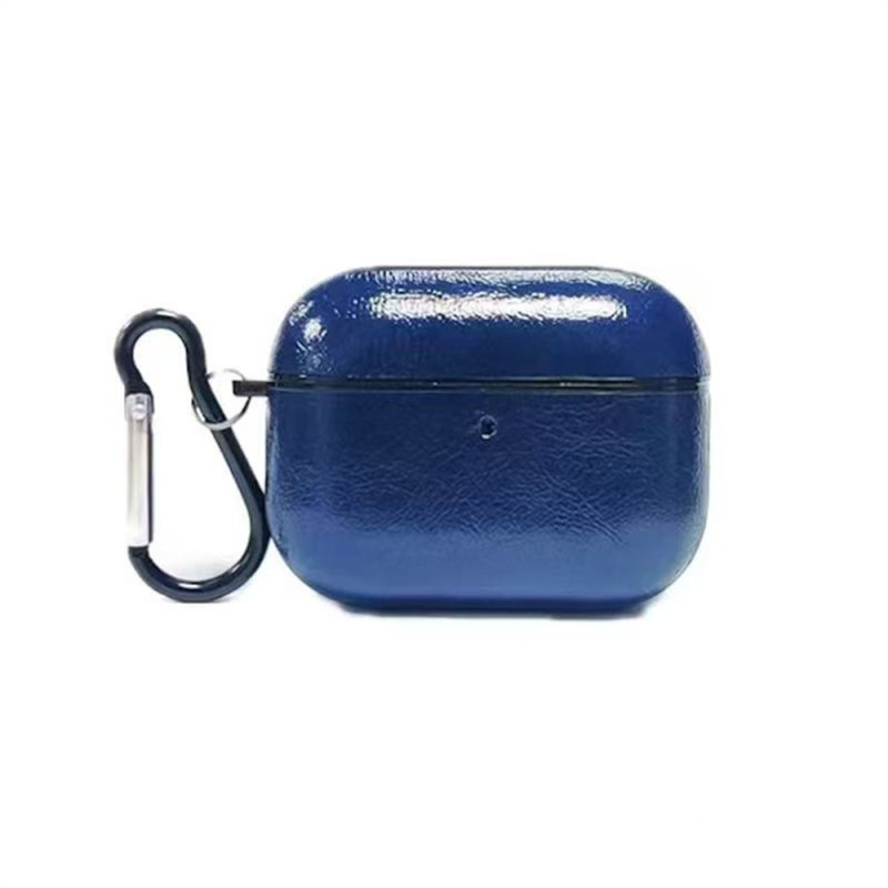 AirPods Pro защитен твърд калъф – имитационна кожа с релефен cowhide модел, универсален за Apple AirPods Pro поколения 1–4, против изпускане