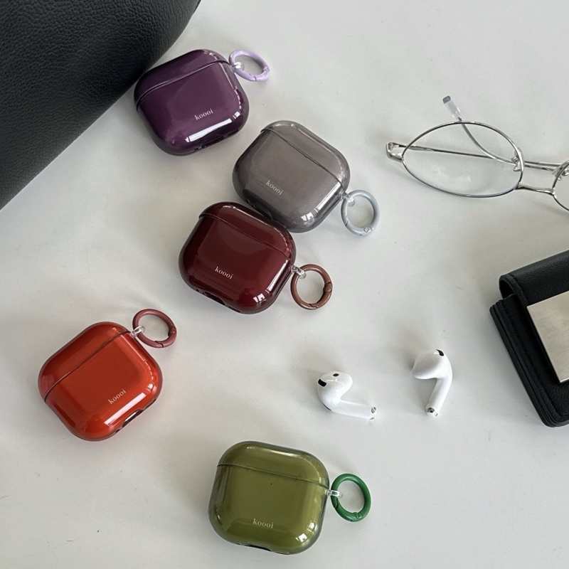 Ins stil minimalistična prozirna jednobojna futrola za AirPods 4/3, kompatibilna s Apple Bluetooth slušalicama
