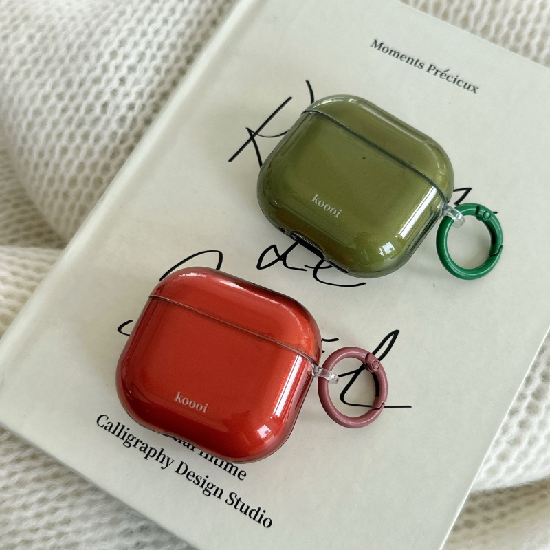 Ins stil minimalistična prozirna jednobojna futrola za AirPods 4/3, kompatibilna s Apple Bluetooth slušalicama