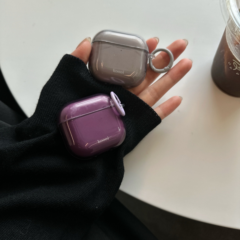 Ins stil minimalistična prozirna jednobojna futrola za AirPods 4/3, kompatibilna s Apple Bluetooth slušalicama