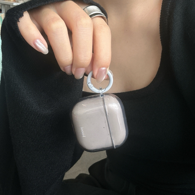 Ins stil minimalistična prozirna jednobojna futrola za AirPods 4/3, kompatibilna s Apple Bluetooth slušalicama