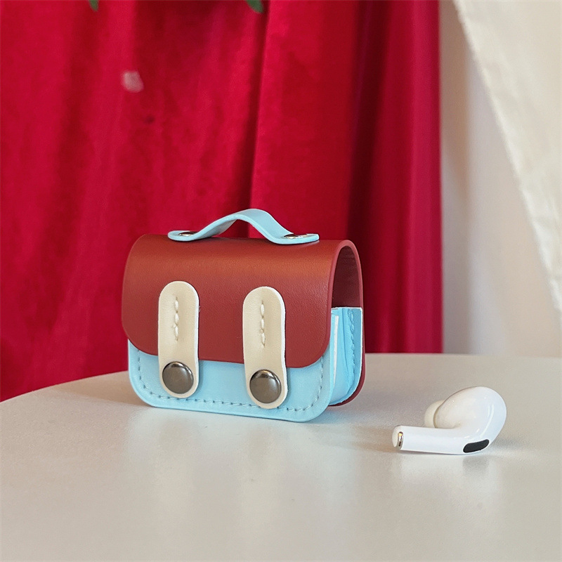 HFILL кожен защитен калъф за AirPods, имитационна кожа, мека обвивка, гравиране, за Apple AirPods