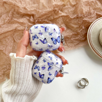 Apple AirPods számára védőtok (1/2/3/Pro/Pro 2) – TPU puha héj, injekciós öntés, pillangó mintázat