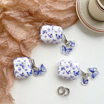 Apple AirPods számára védőtok (1/2/3/Pro/Pro 2) – TPU puha héj, injekciós öntés, pillangó mintázat