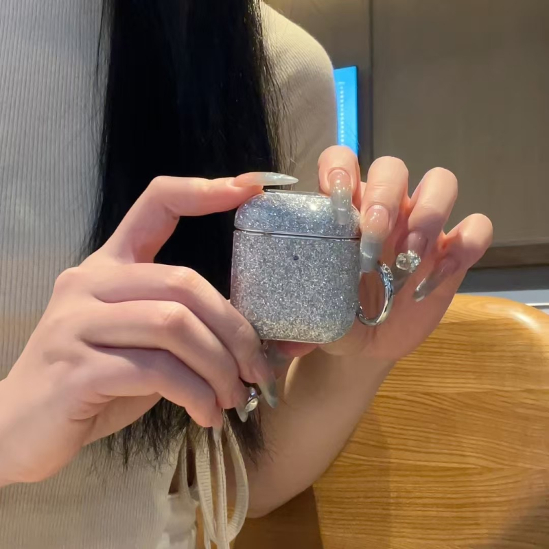 AirPods Pro zaštitna futrola – čvrst kućište, elektroplating dijamantni sjaj, PC plast, kompatibilno s Apple