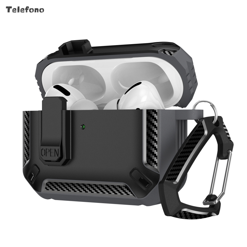 Védőtok Apple AirPods 4. generáció és AirPods Pro 3 készülékekhez, TPU/PC puha burkolat, injekciós formázás, mágneses zár