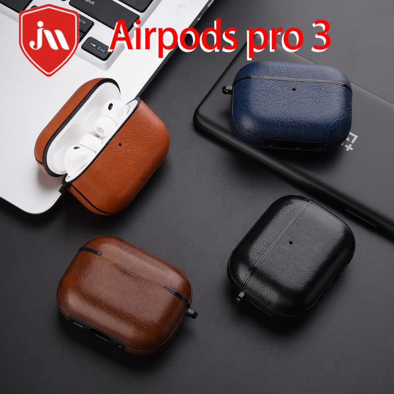 Kožno zaštitno kućište za AirPods Pro 3/4, Apple 4. generacije bežične slušalice, PC+PU koža