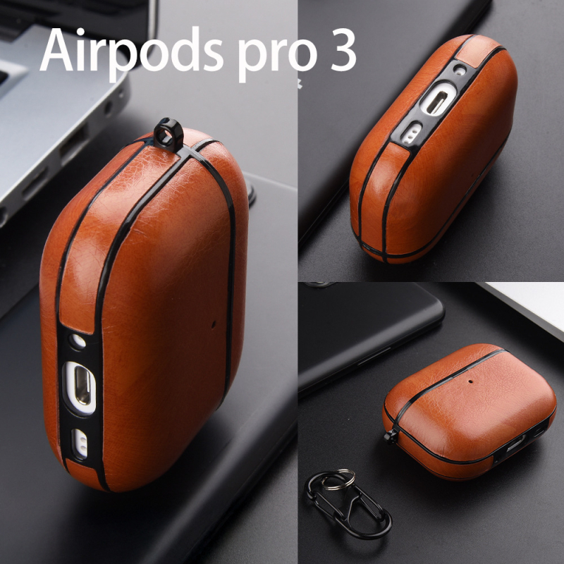 Kožno zaštitno kućište za AirPods Pro 3/4, Apple 4. generacije bežične slušalice, PC+PU koža