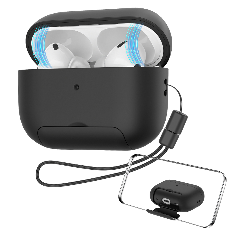 Zaštitno kućište za AirPods 4 i AirPods Pro 2, tvrdo kućište u jednoj boji