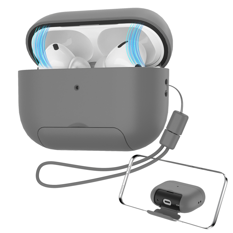 Zaštitno kućište za AirPods 4 i AirPods Pro 2, tvrdo kućište u jednoj boji