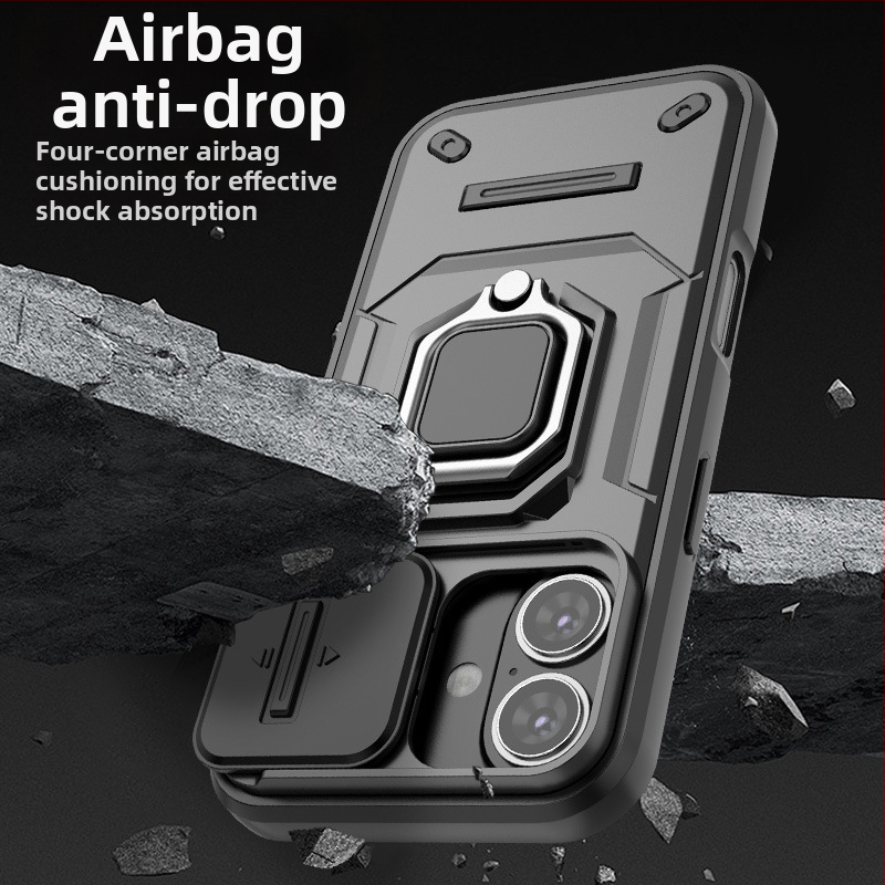 iPhone 14 sērijas vāciņš ar magnētisko aizvērumu un statīvu, nordiskais stils, TPU+PC, injekcijas veidots, izturīgs pret nolietojumu, pret kritieniem, pret pirkstu nospiedumiem