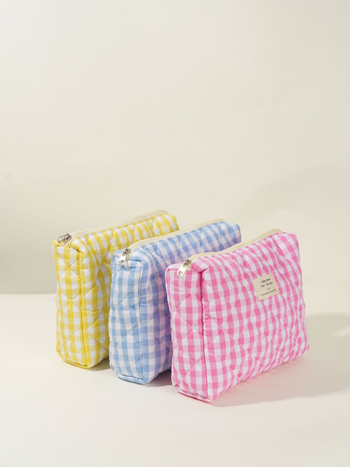 Geantă de machiaj, material din bumbac, stil urban minimalist, utilizare zilnică, primăvara 2024, Unisex