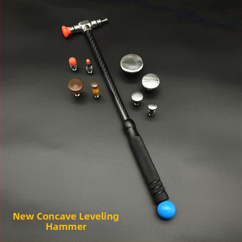 Oglekļa šķiedras āmurs automašīnas izlīdzināšanai – sitējs un izlīdzināšanas rīks bez pēdām