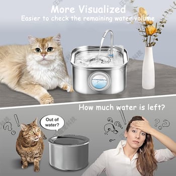 Dispenzér na vodu pre domáce zvieratá, pre psy a mačky, so vyberateľnou konštrukciou, bez aplikácie