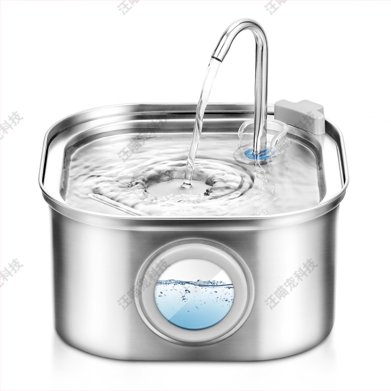 Dispenzér na vodu pre domáce zvieratá, pre psy a mačky, so vyberateľnou konštrukciou, bez aplikácie