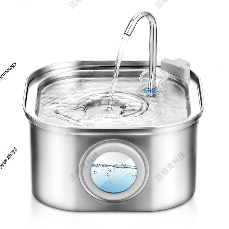 Dispenzér na vodu pre domáce zvieratá, pre psy a mačky, so vyberateľnou konštrukciou, bez aplikácie