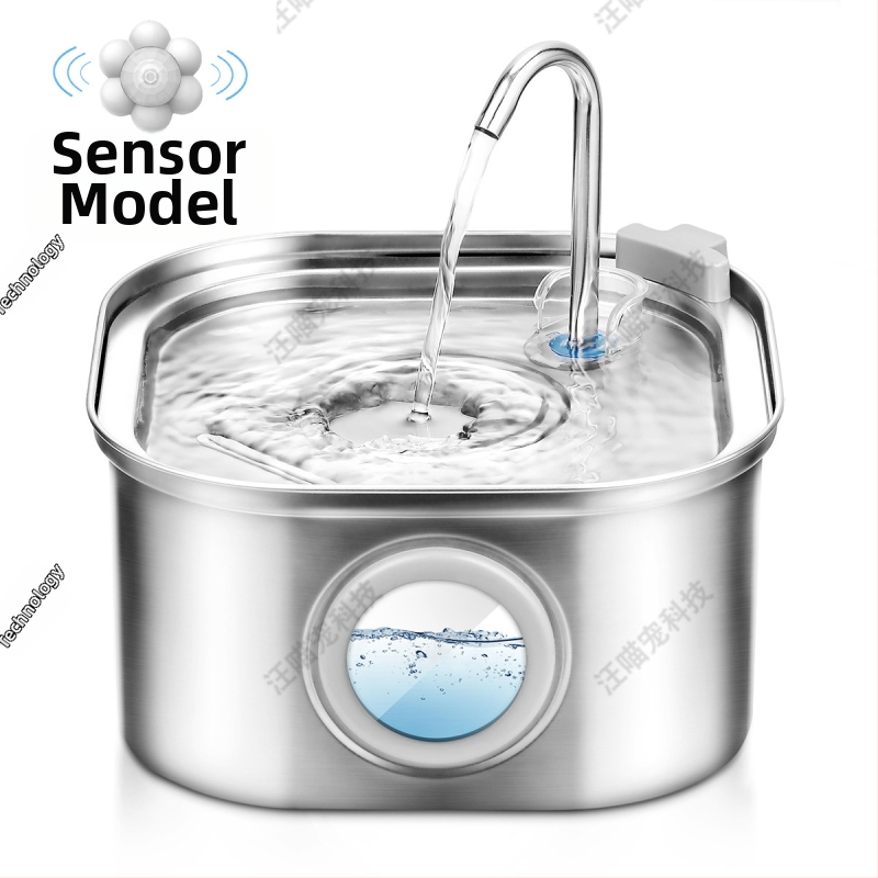 Dispenzér na vodu pre domáce zvieratá, pre psy a mačky, so vyberateľnou konštrukciou, bez aplikácie