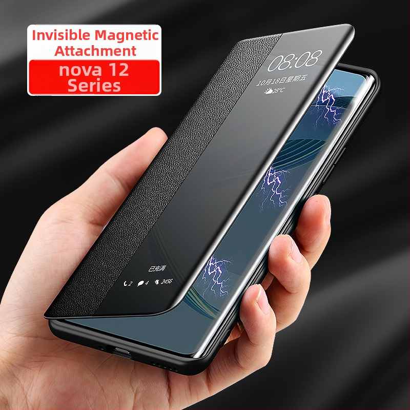 Huawei Nova 14 Pro Θήκη κινητού με αναδιπλούμενο μαγνητικό κάλυμμα από τεχνητό δέρμα και βάση