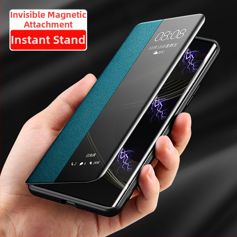 Huawei Nova 14 Pro Θήκη κινητού με αναδιπλούμενο μαγνητικό κάλυμμα από τεχνητό δέρμα και βάση