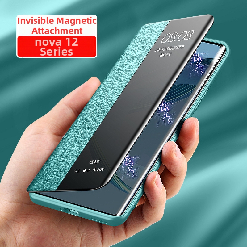 Huawei Nova 14 Pro Θήκη κινητού με αναδιπλούμενο μαγνητικό κάλυμμα από τεχνητό δέρμα και βάση