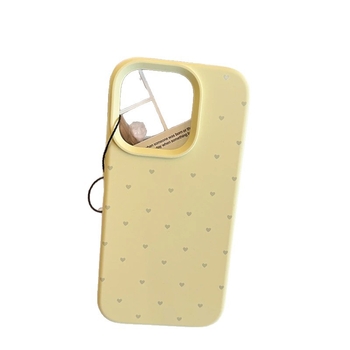 Carcasă pentru telefon în stil Ins cu inimioare pe ecranul integral, pentru iPhone 11/12/13/14 Pro/Max, TPU, vopsită, antișoc, personalizabilă