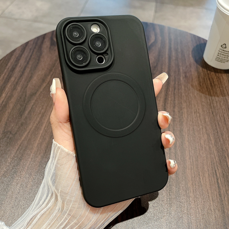 iPhone 16 Pro Max TPU mat zaštitna torbica s MagSafe, puna zaštita, ljubičasta