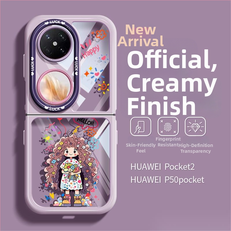 Ochranný kryt Huawei Pocket2, priehľadný, plný kryt, kompatibilný s P50 Pocket skladacím displejom, odolný proti opotrebeniu