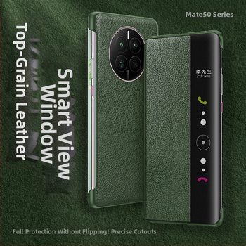 Huawei viedtālruņa vāciņš Mate sērijai — īsta āda, biznesa stils, izturīgs pret krišanu, mašīniskā apstrāde, pielāgojama