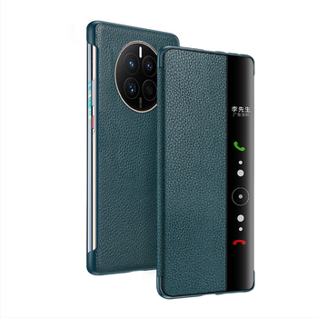 Huawei viedtālruņa vāciņš Mate sērijai — īsta āda, biznesa stils, izturīgs pret krišanu, mašīniskā apstrāde, pielāgojama