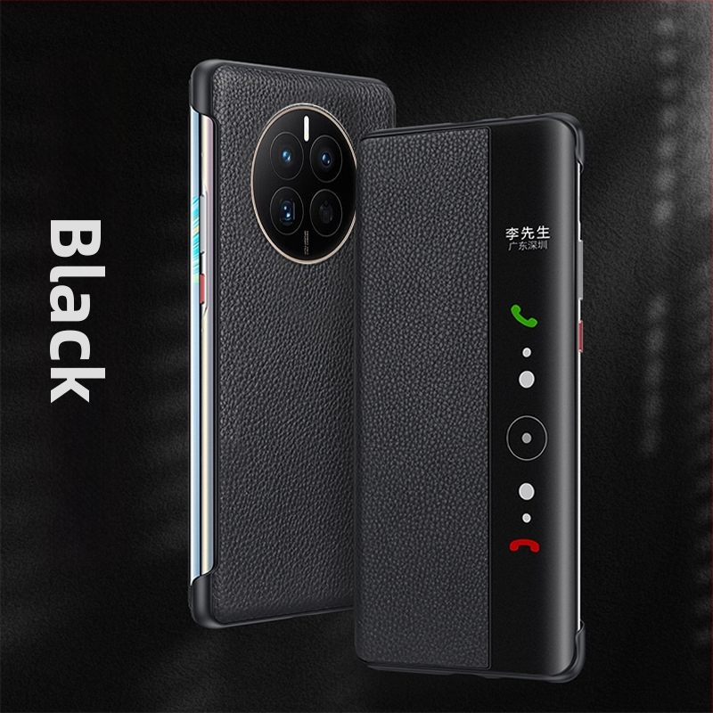 Huawei viedtālruņa vāciņš Mate sērijai — īsta āda, biznesa stils, izturīgs pret krišanu, mašīniskā apstrāde, pielāgojama