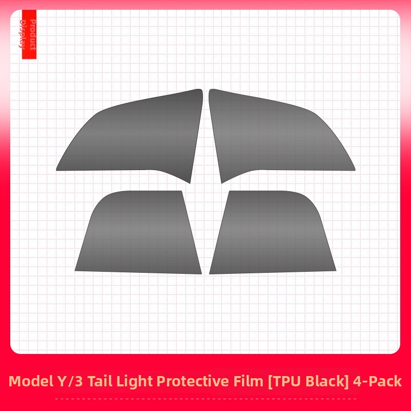 Film protectie TPU pentru faruri și stopuri Tesla Model 3/Y (TPU; pentru Tesla Model 3/Y; protecție pentru faruri și stopuri; fără personalizare)